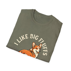 Unisex "I Like Big Fluffs" Corgi T-Shirt