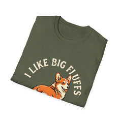 Unisex "I Like Big Fluffs" Corgi T-Shirt